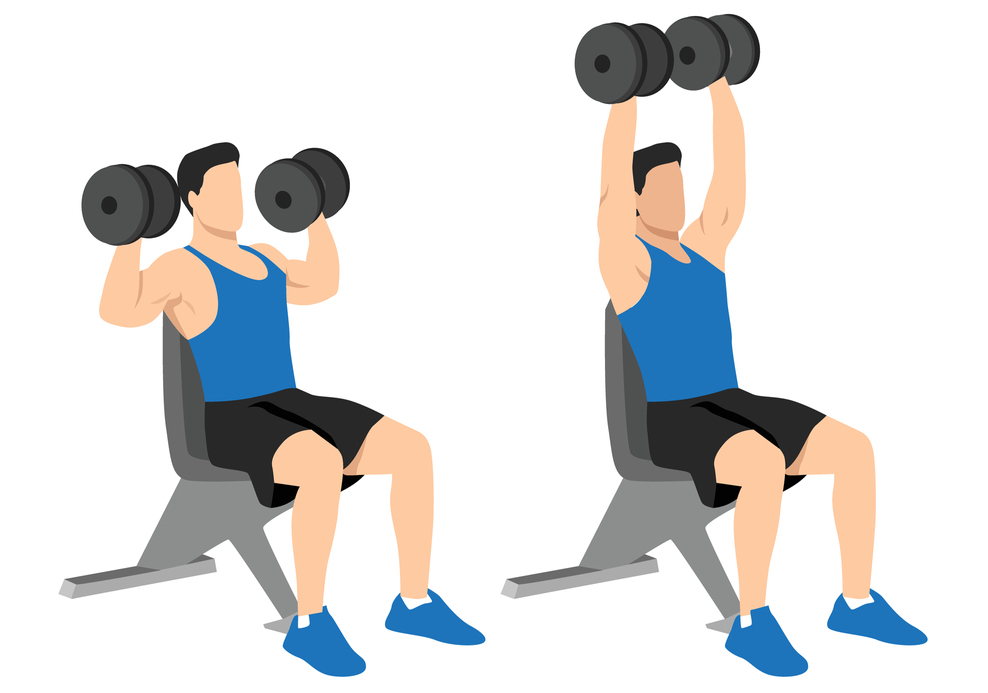Dumbbell Shoulder press exercise