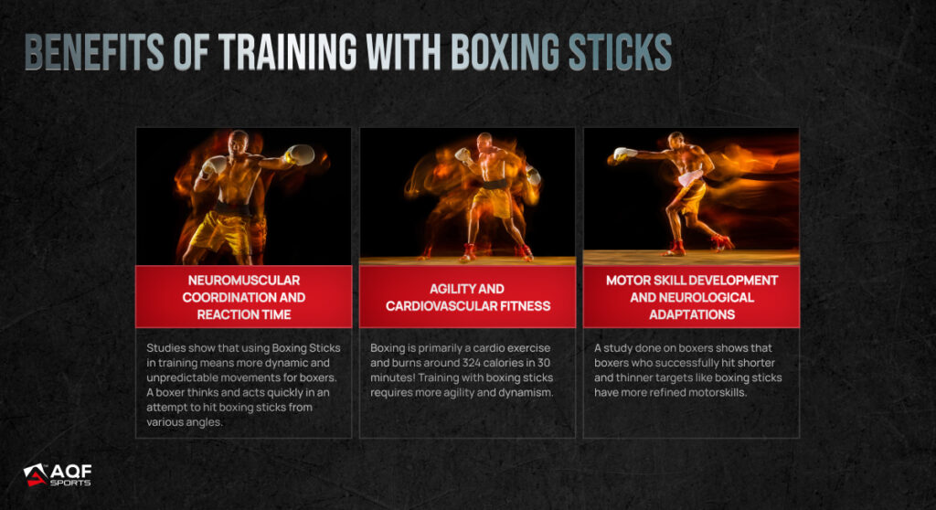 Benefits of boxing sticks, infographic
