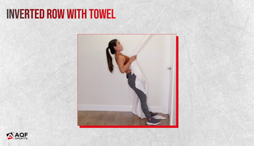 Inverted Row with towel